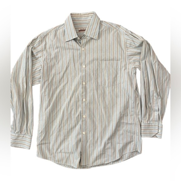 Barry Bricken‎ Large Striped Long Sleeve Multicolor Button Up/Down Shirt. - Picture 4 of 8